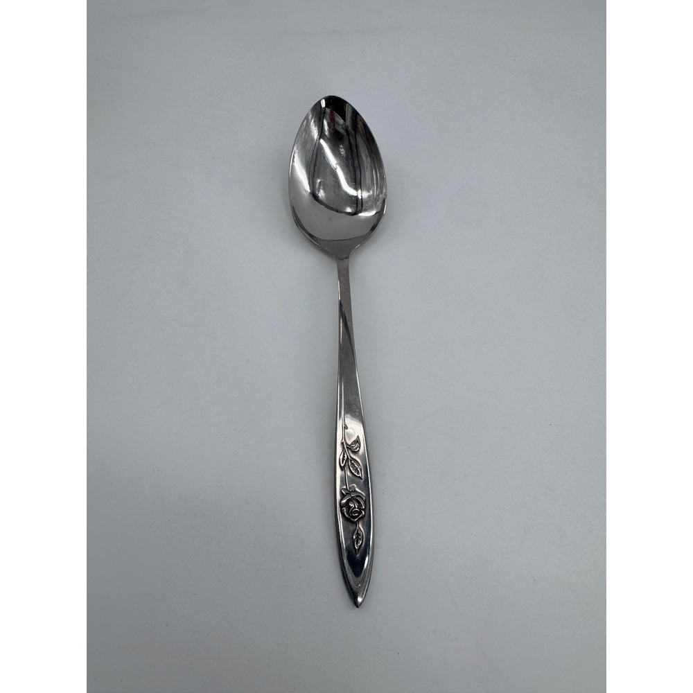 Oneida Community Stainless‎ My Rose Serving Spoon Dining Flatware